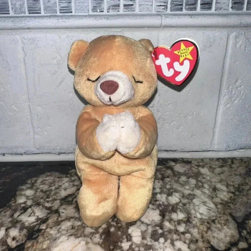 MINT CONDITION! “Hope” the praying TY Beanie Baby, 1998, P.E. Pellets, 5th Gen